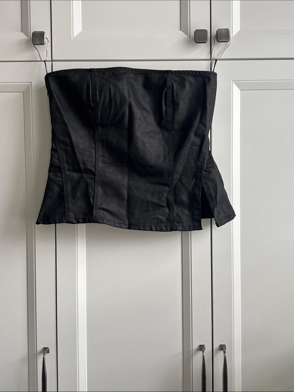 Zara Black Strapless Bustier Top